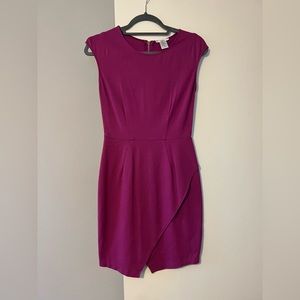 Bar III Magenta Dress with Tulip Hem